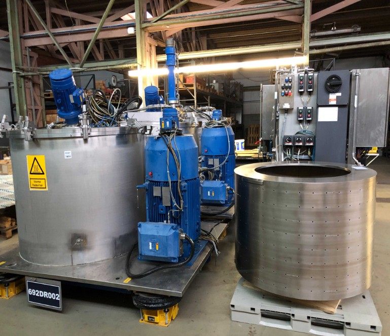 Second First GmbH Vertikale Schälzentrifuge Krauss Maffei VZU 125/3.2 Second First GmbH Vertikale Schälzentrifuge Krauss Maffei VZU 125/3.2